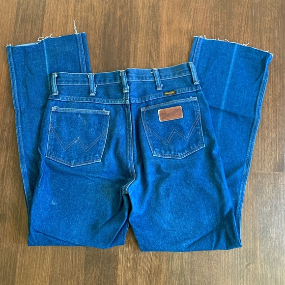 Wrangler Denim - Wrangler Jeans Vintage Wide Leg Raw Hem